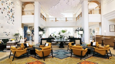 The lobby is beautifully designed with Arabian and contemporary features