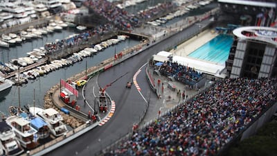 Formula One cars navigate the Monaco Grand Prix. Valery Hache / AFP