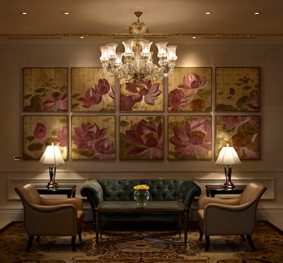 Much of the art on display was commissioned for the hotel. Photo: Leela Palace