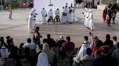 Visitors were kept entertained during the event with performances of traditional Dabkeh dancing performed by a professional Lebanese dancing group. Reem Mohammed / The National