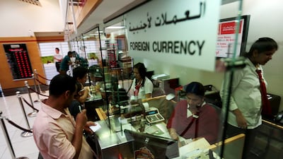 Global cross-border payments are growing at an annual rate of about 5 per cent and are expected to reach $156 trillion by next year, according to Ernst & Young. Christopher Pike / The National