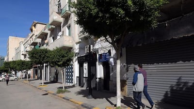 Shops were ordered closed in Tripoli from November 17 in response to violent clashes that left 43 dead and more than 450 wounded. Mahmud Turkia / AFP