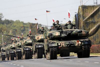 Polish Leopard 2PL tanks. Reuters