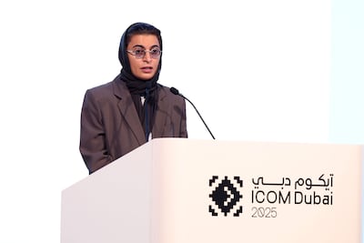 Noura Al Kaabi, Minister of State, emphasised the need for healthy competition between emirates in the cultural sector. Chris Whiteoak / The National