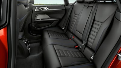 Although the Gran Coupe’s roofline is far more tapered than that of the 3 Series, you still get five seats.