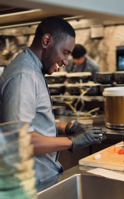 Sous chef Henry Kisame Ibra. Photo: Himitsu