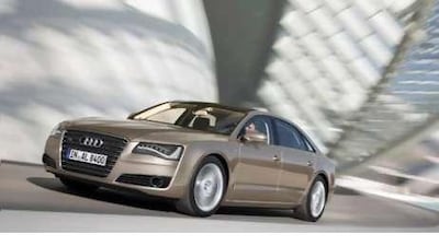 The rear seats in the Audi A8L recline almost as much as some first-class airline seats.