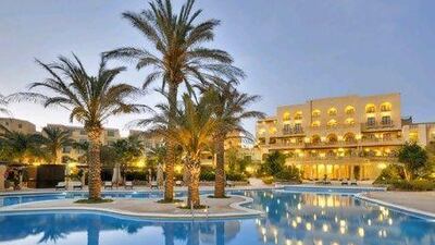 The swimming pool at the Kempinski. Courtesy Kempinski Hotel San Lawrenz