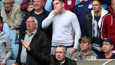 Aston Villa's manager Paul Lambert. EPA