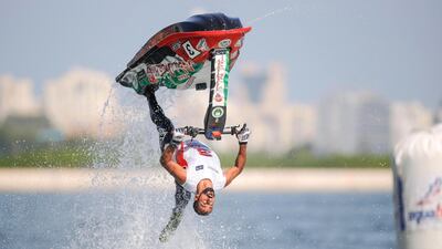 Rashid Al Mulla in action in Sharjah on his way to victory. Simon Palfrader