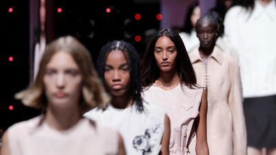 The Prada spring/summer 2022 show finale during the Milan Fashion Week in September 2021. Getty Images