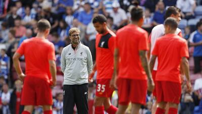Liverpool manager Jurrgen Klopp looks on during the warm up. Lee Smith / Reuters