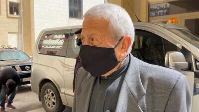 Mohammad Al Hadidi, father of Covid-19 patient Yousef Al Hadidi, who died in Al Salt hospital after oxygen supplies ran out.