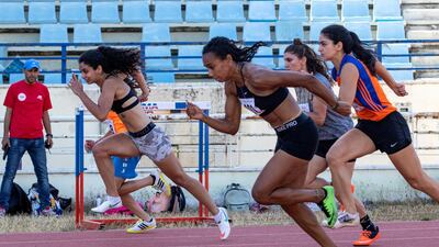 Aziza Sbaity at the Camille Chamoun Sports City Stadium in Beirut. Courtesy Matt Kynaston