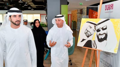 Sheikh Hamdan bin Mohammed bin Rashid, Crown Prince of Dubai and Chairman of Dubai Executive Council, visits the Knowledge and Human Development Authority, on Tuesday. Wam