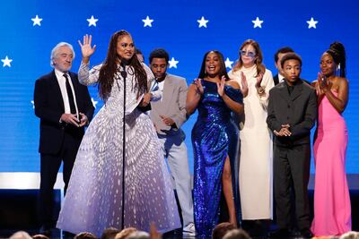 Ava DuVernay and the cast of 'When They See Us' accept the award for Best Limited Series for Television at the Critics' Choice Awards. Reuters