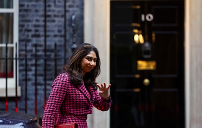 Britain's Home Secretary Suella Braverman has described pro-Palestinian protests as 'hate marches'. Reuters