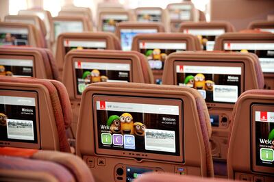 Airbus's new technology could be used to personalise inflight entertainment systems. Courtesy Emirates