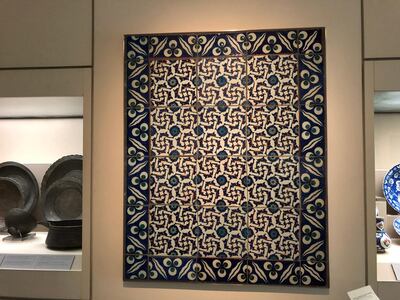 Wall tiles show the Iznik style. Photo by Declan McVeigh