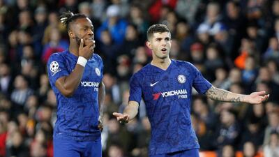 Christian Pulisic, right, waits for confirmation that his goal will count. AP