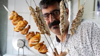 Majeed Al Ustad, the passionately hospitable Iranian whose family run Ustad Special Kabab Iranian restaurant in Bur Dubai. Pawan Singh / The National