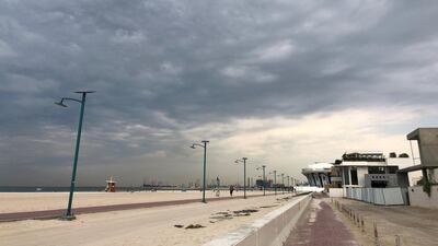 Rain clouds may creep over Dubai on Monday. Rory Reynolds / The National