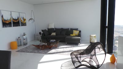 Tours are available on one of the three furnished mock up apartments, two on level 69 and another one on level 70. Courtesy Aldar