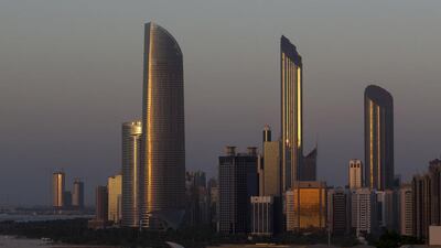 A view along the Corniche in Abu Dhabi. The UAE economy is said to be growing strongly. Christopher Pike / The National