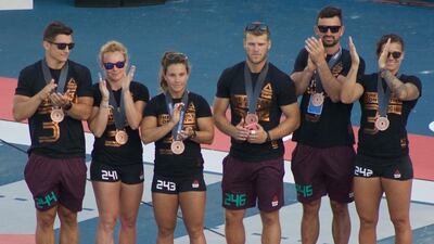 The Yas Crossfit team went to California and posted third place in competition, a first for the UAE. Courtesy Vogue Fitness