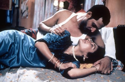 Nana Patekar and Anita Kanwar in Salaam Bombay! Photo: Mirabai Films