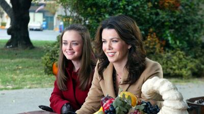 Alexis Bledel, left, as Rory and Lauren Graham as Lorelai Gilmore. Mitchell Haddad / CBS Photo Archive via Getty Images