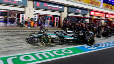 Mercedes driver Kimi Antonelli finished fifth at the Lusail International Circuit. AFP