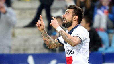 Ezequiel Lavezzi scored twice on Saturday for Paris Saint-Germain. Pascal Pochard-Casablanca / AFP / March 8, 2014