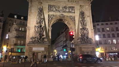 The entrance to Faubourg Saint-Denis sits at the imposing Porte Saint-Denis city gate, marked by a towering victory arch commissioned by Louis XIV. Photo: John Brunton