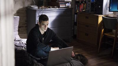 Rami Malek in Mr Robot. USA Network / NBCU Photo Bank via Getty Images