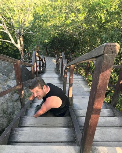 The 40-year-old is a fan of stair-climbing. Courtesy Chris Koch