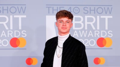 Hrvy arrives at the Brit Awards 2020 at The O2 Arena on Tuesday, February 18, 2020 in London, England. AFP