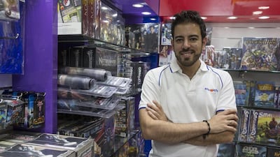 Back To Games owner Mark Azzam has been an avid gamer since he was 12 years old. Antonie Robertson / The National