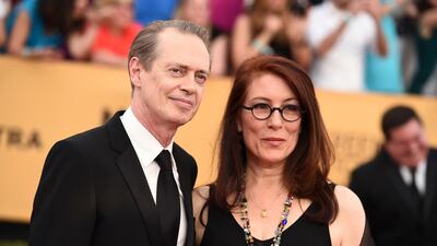 Steve Buscemi with his wife Jo Andres, who passed away January 13, 2019. AP
