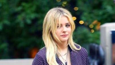 Moretz wearing Stuart Weitzman. Courtesy Stuart Weitzman