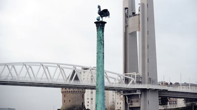 The 16th-century cannon known as Baba Merzoug at the Arsenal of Brest in western France. AFP