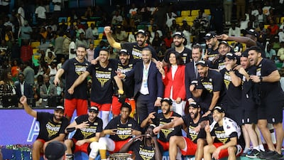 Al Ahly of Egypt defeated Senegalese team AS Douanes at BK Arena in Kigali, Rwanda, last year to win the Basketball Africa League. Getty Images