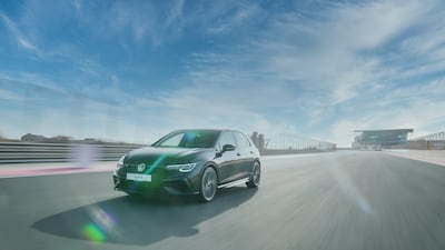 Getting some speed up at Dubai Autodrome.