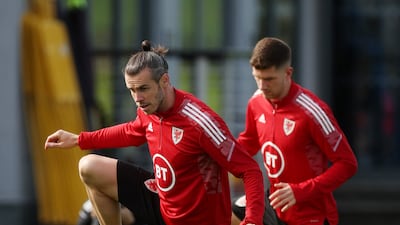 Gareth Bale during training. Action Images