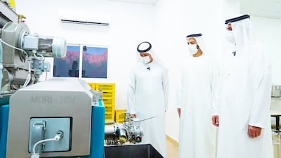 Ras Al Khaimah Ruler Sheikh Saud bin Saqr visits an olive oil producer to witness the farming and processing of olives into olive oil. Photo: RAK Government Media Office