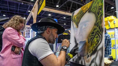 Many create on-the-spot drawings