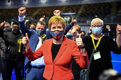 Scotland's First Minister Nicola Sturgeon is also leader of the Scottish National Party, which is in favour of a second independence referendum. AFP