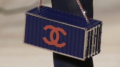 A bag inspired by shipping containers was a highlight of Chanel's 16th Métiers d'Art show