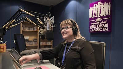 Abu Dhabi Classic FM’s DJ Accalia Hipwood. Vidhyaa for The National