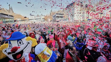 The opening of carnival season in Cologne, Germany. AP